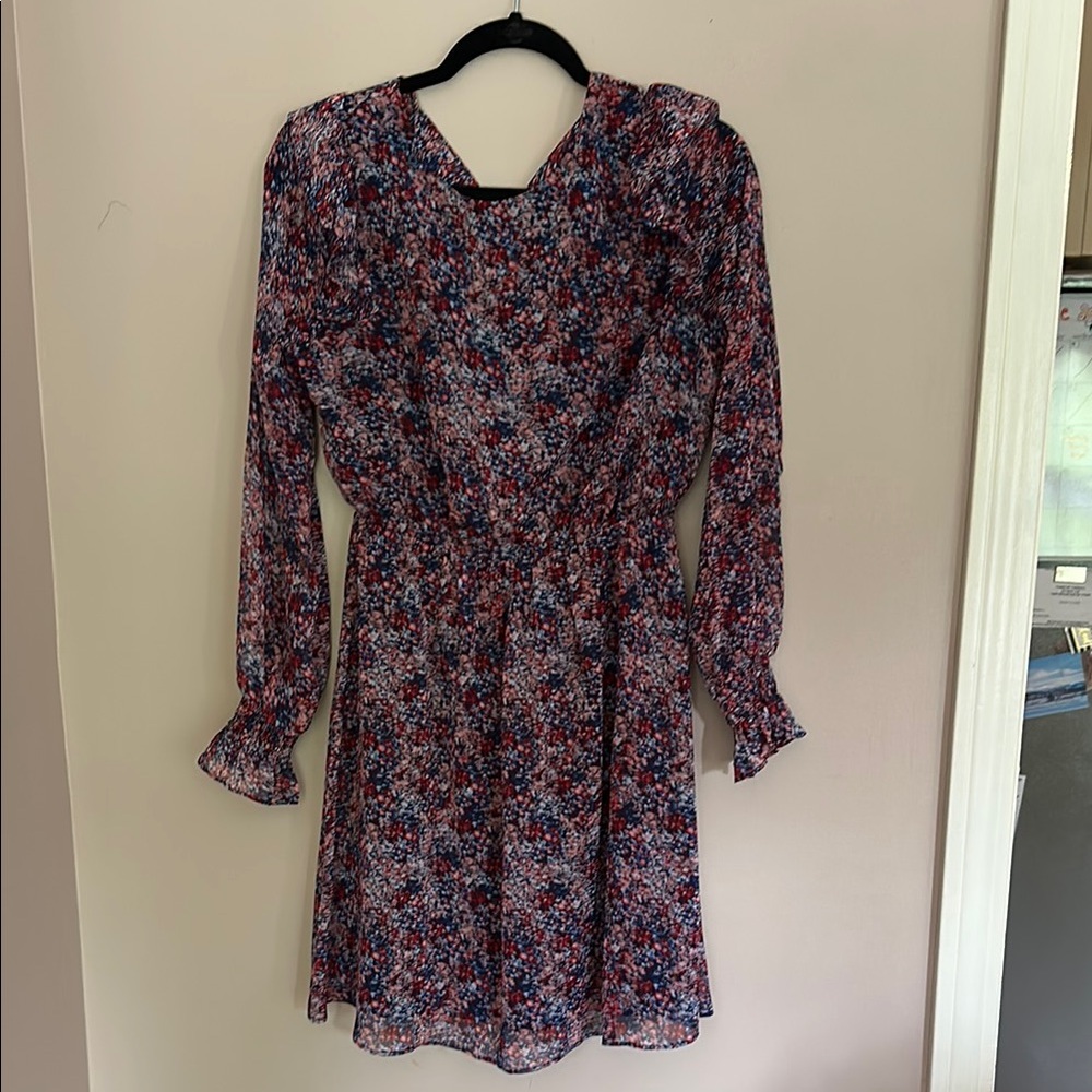 Banana Republic Multicolor Long Sleeve Dress